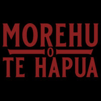 Morehu o Te Hapua - Tee (red writing) PLUS SIZE Design